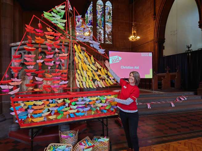 Leanne Clealland with YCCN boat