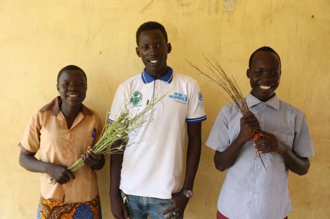 The hygiene club in Aweil North County, South Sudan.