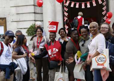 Christian Aid supporters in London