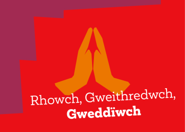 Prayer graphic in Welsh